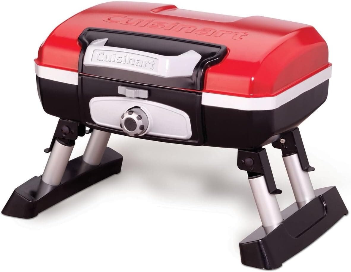 Cuisinart Petite Gourmet Portable Gas Grill 5500 BTU Red CGG-180T