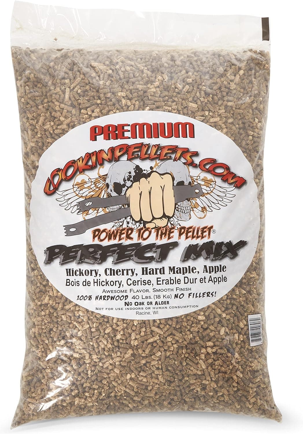 CookinPellets Perfect Mix Natural Hardwood Wood Pellets 40 Lb Bag