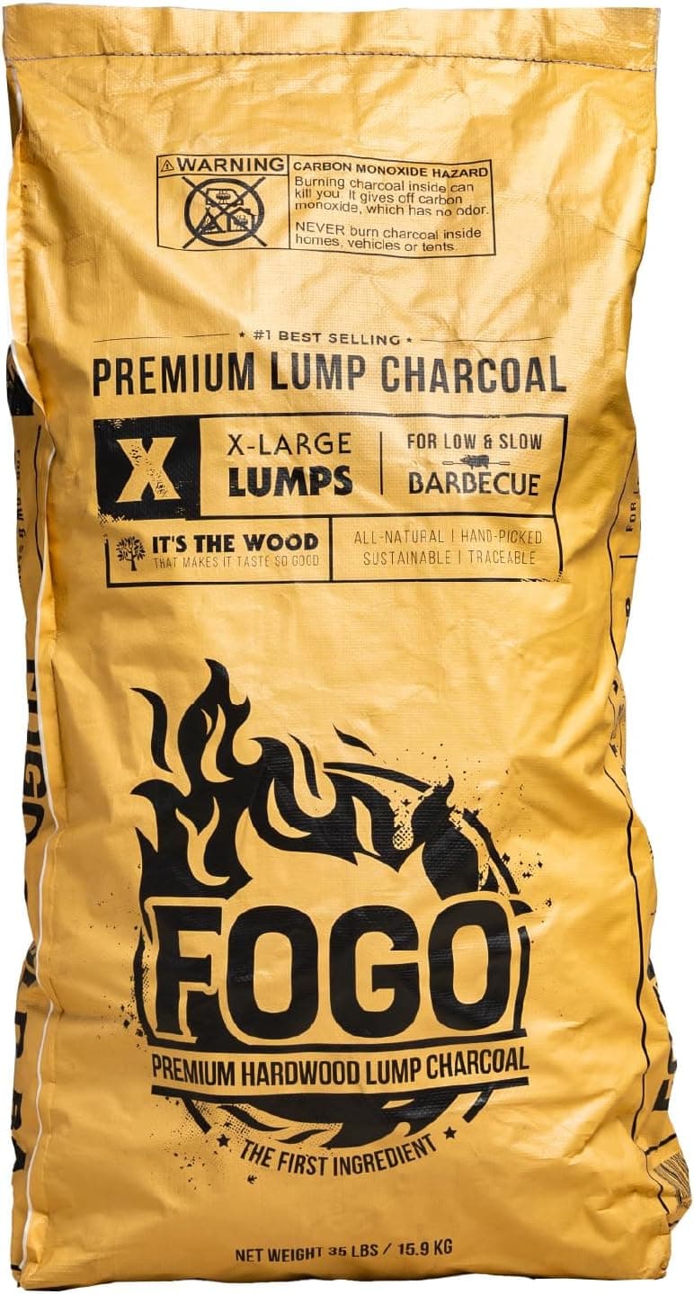 FOGO Super Premium Hardwood Lump Charcoal 35 Pound Bag