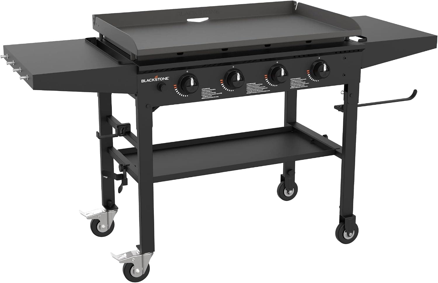 Blackstone 36 Inch 4 Burner 60,000 BTU Portable Steel Griddle Station