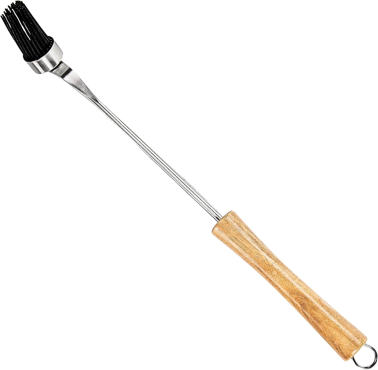 BBQ-AID Silicone Basting Brush for Grilling - Acacia Wood Handle