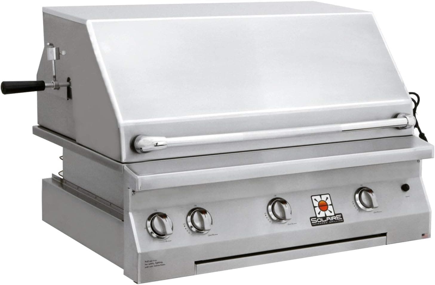 Solaire 36 Inch Built-in All Infrared Propane Gas Grill with Rotisserie SOL-AGBQ-36IR-LP