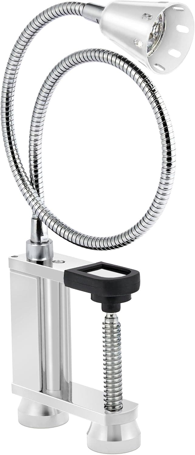 LED Concepts BBQ Grill Lights Magnetic Base, 360 Flexible Gooseneck, Silver 1 Pack