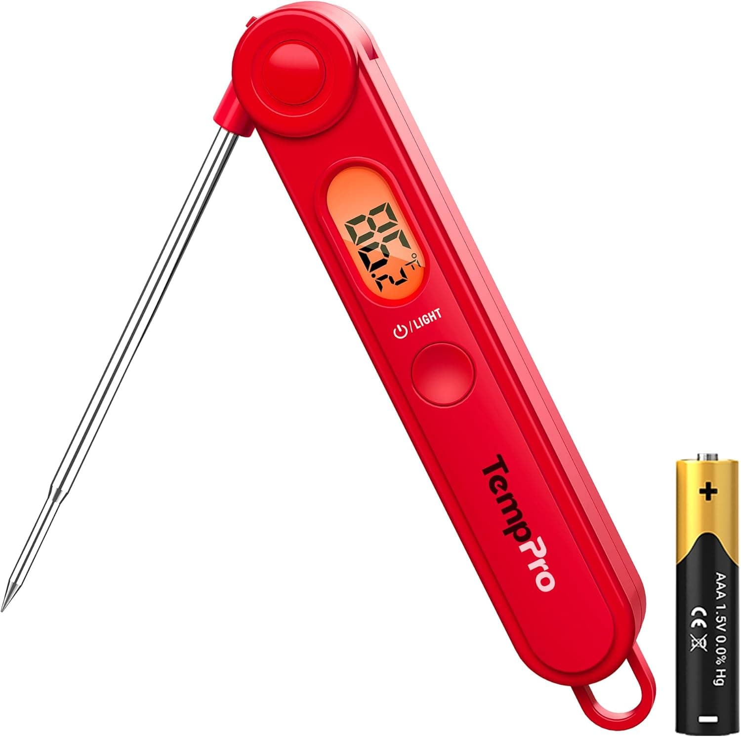 TempPro TP03B Digital Instant Read Meat Thermometer with Backlight (ThermoPro)