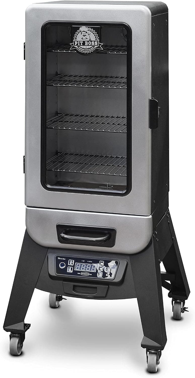 Pit Boss PBV3D1 3 Series Digital Vertical Electric Wood Smoker, Silver