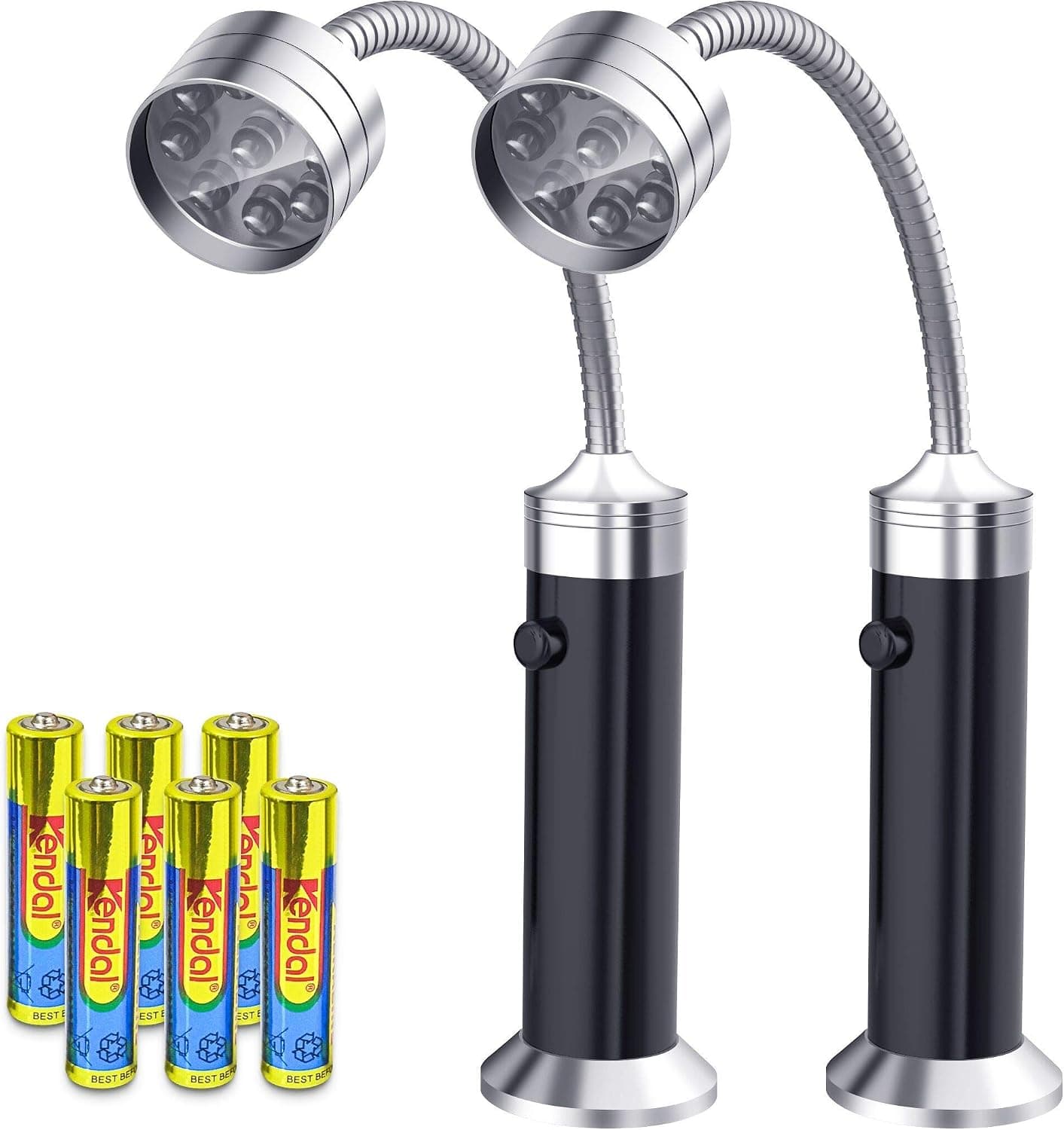 Barbecue Grill Light Grilling Accessories, Magnetic LED, Gooseneck, 2 Pack