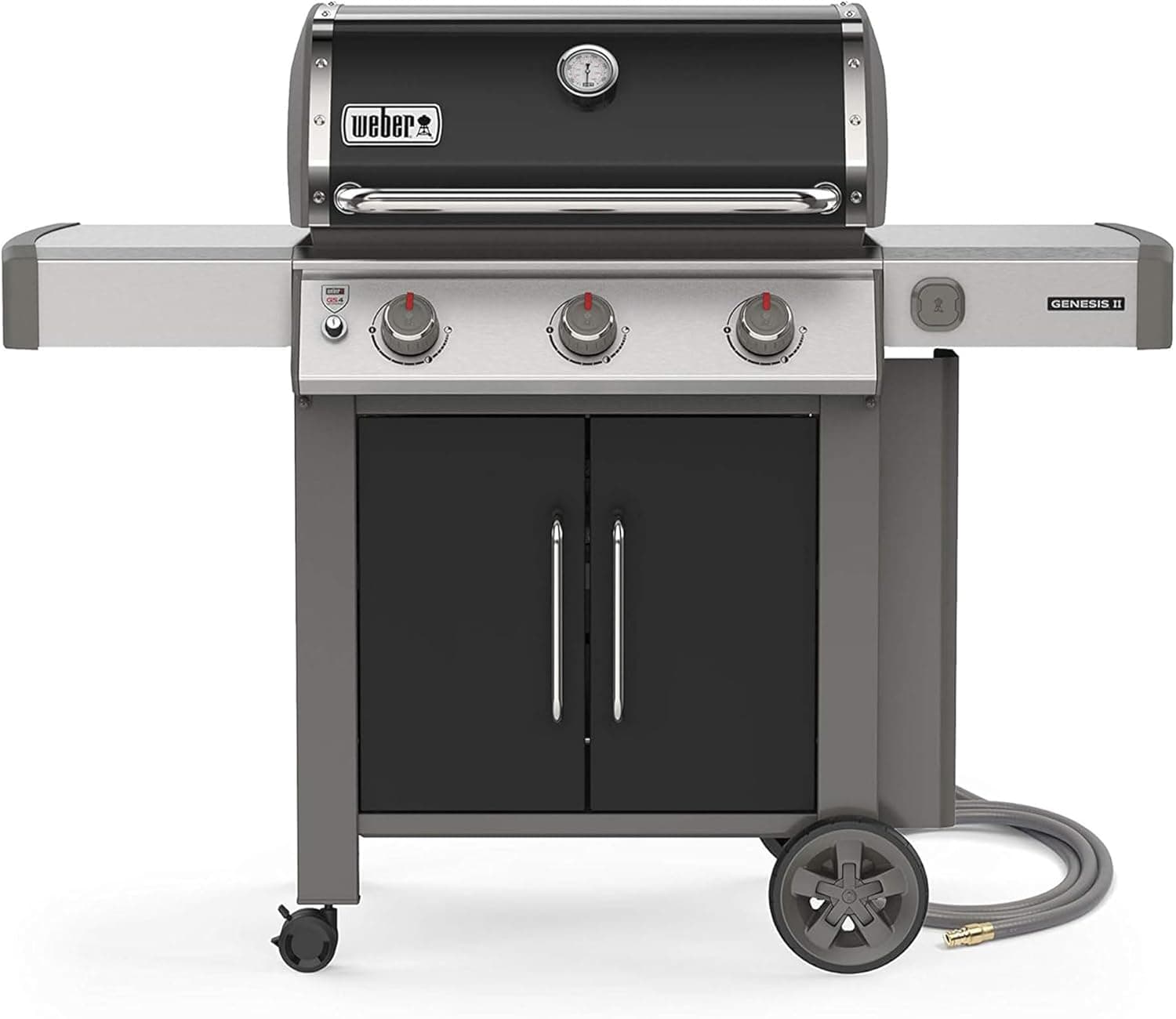 Weber Genesis II E-315 3-Burner Natural Gas Grill, Black