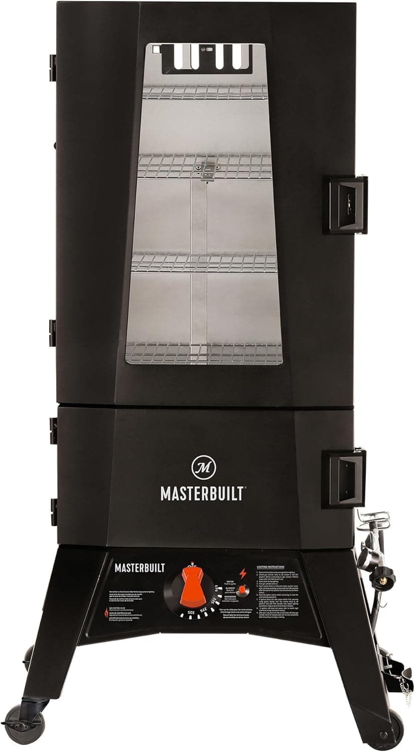 Masterbuilt 40-inch ThermoTemp Propane Gas Vertical BBQ Smoker, MB20051316