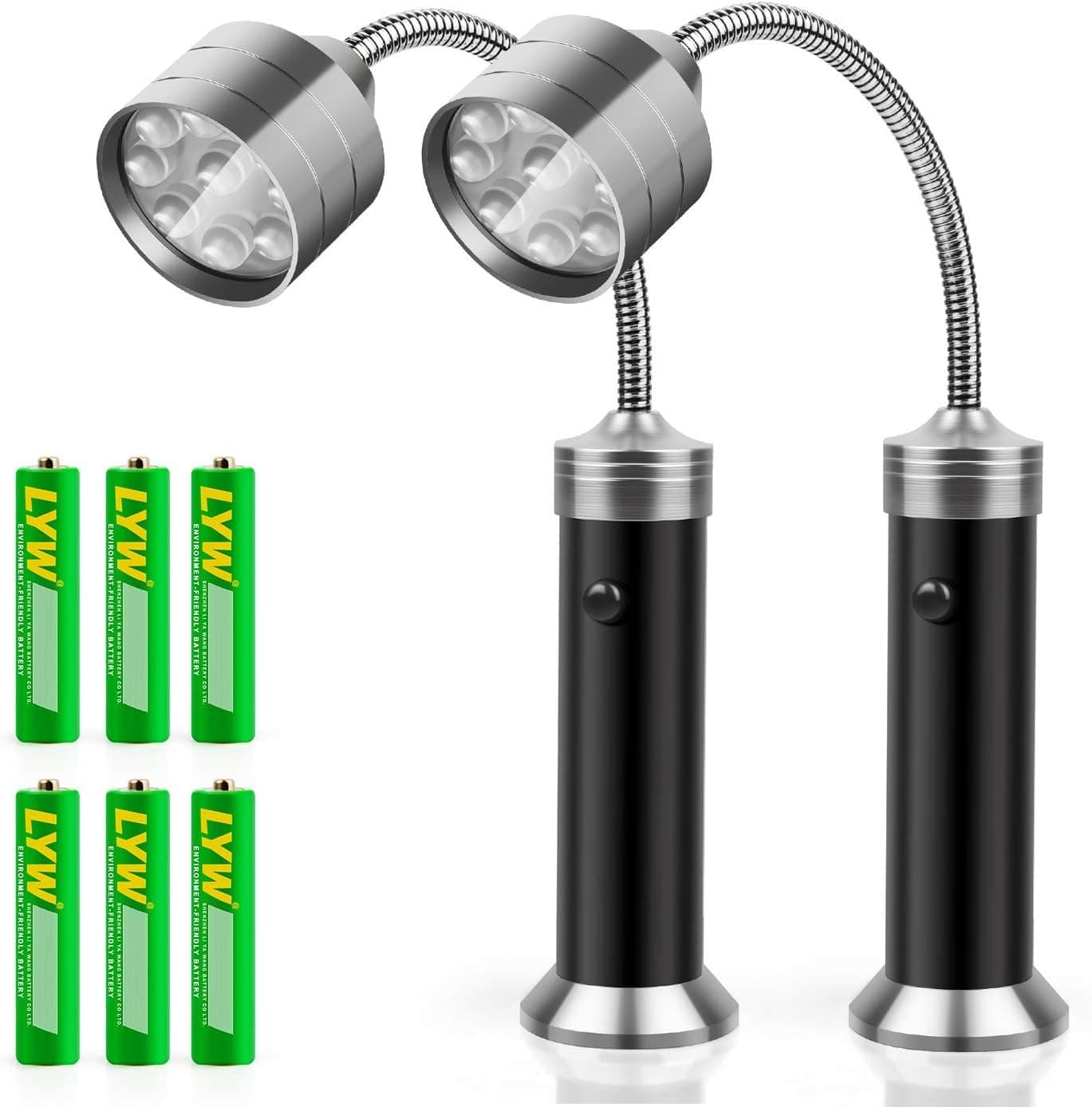 KOSIN Barbecue Grill Light Magnetic Base, 360 Gooseneck, Pack of 2