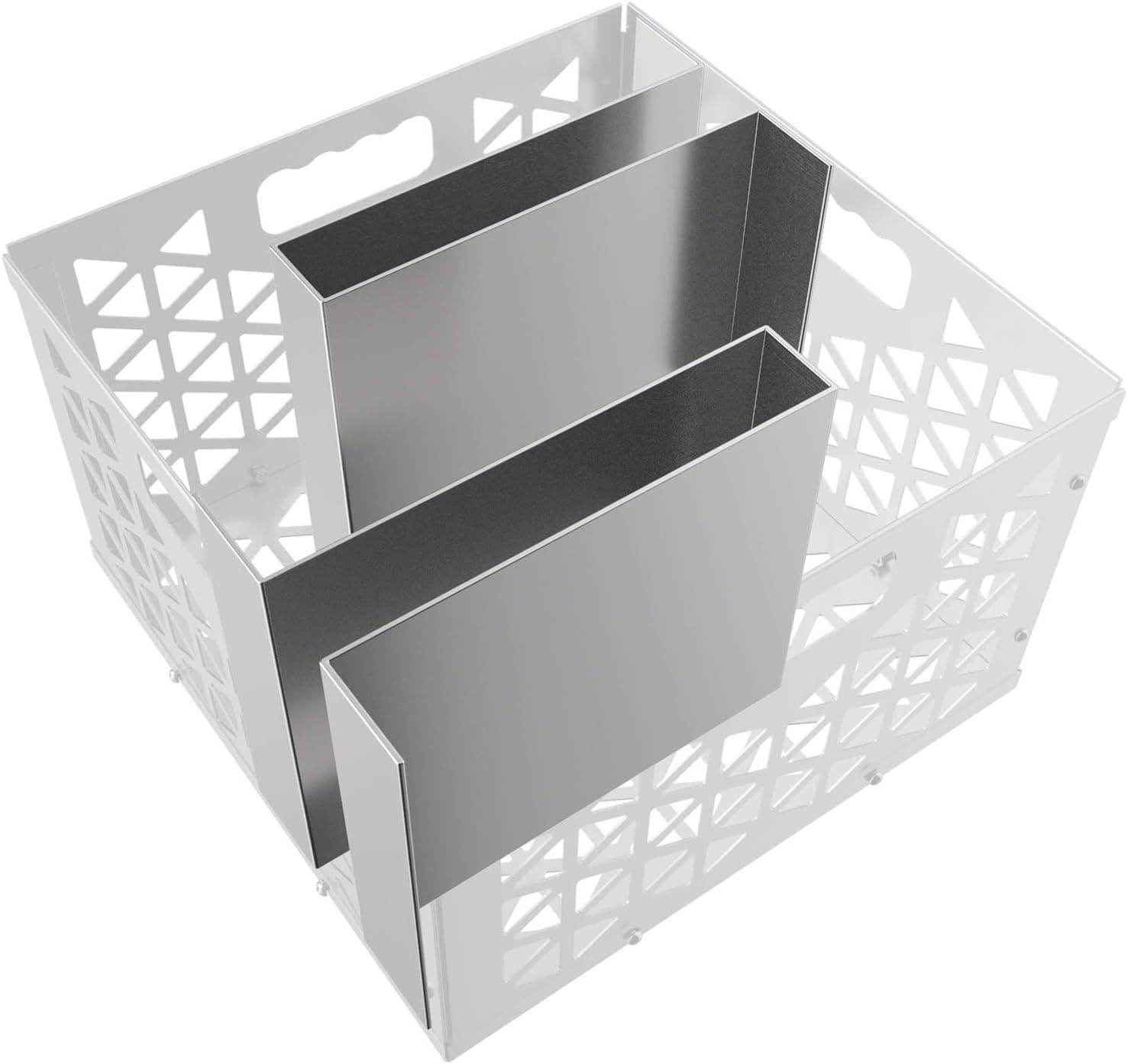 SHINESTAR Minion Method Stainless Steel Maze Bars for Oklahoma Joe's Offset Smoker Fire Basket, 2 Pack