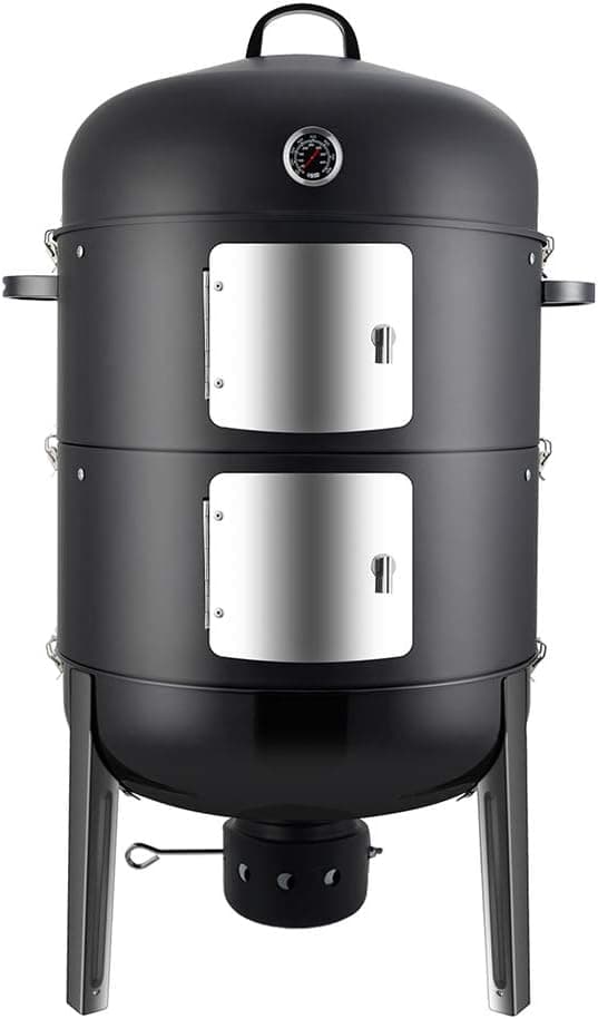 Realcook Charcoal BBQ Smoker Grill 20 Inch Vertical Smoker