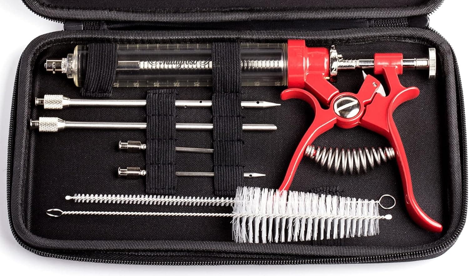 Meat Injector Marinade Gun Stainless Steel Kit w/ 4 Needles