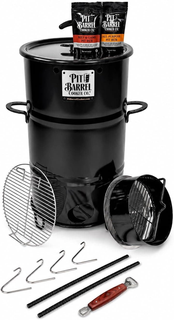Pit Barrel Cooker Junior Package - 14 Inch Drum Smoker