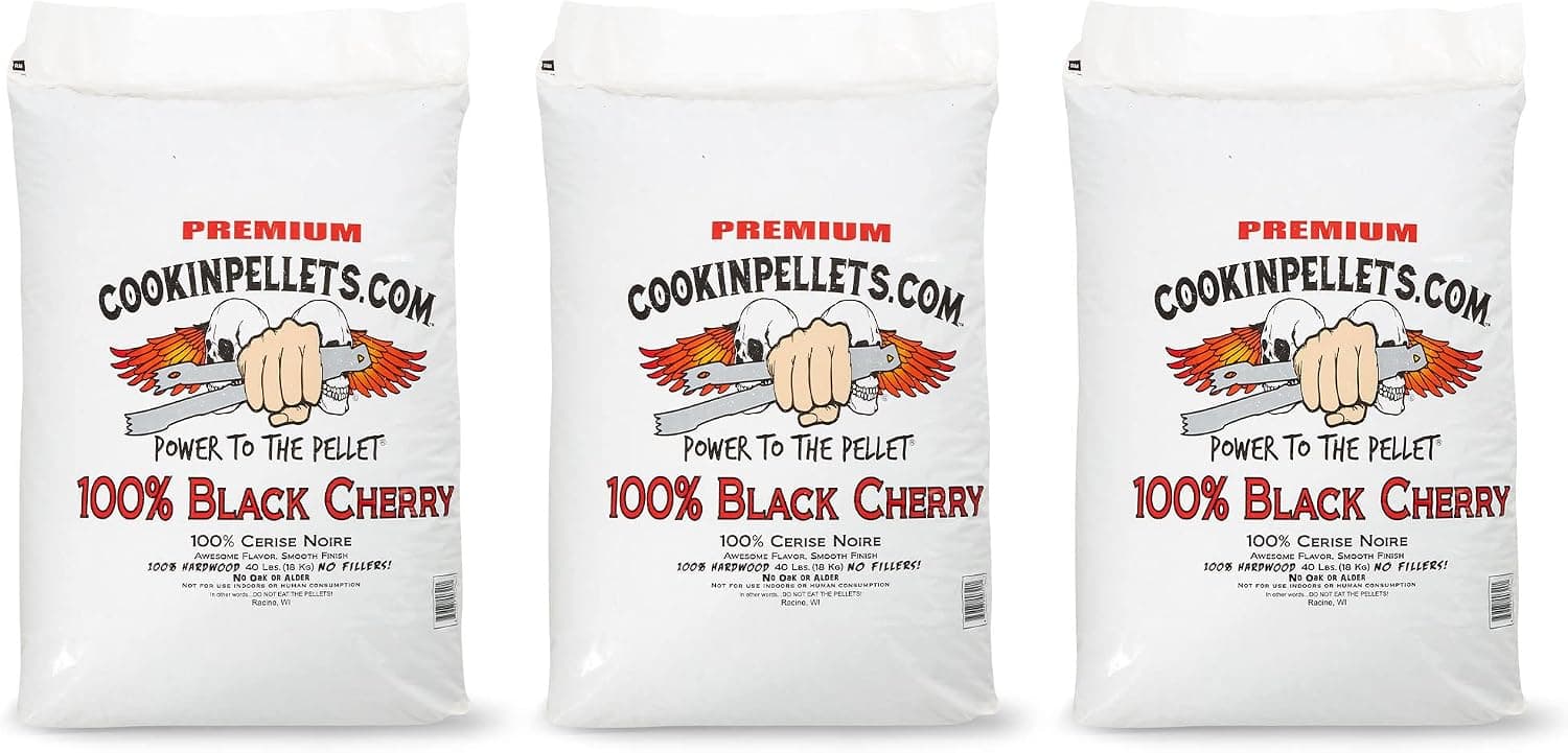 CookinPellets 40-Pound Premium Black Cherry Hardwood Wood Pellets (3 Pack)