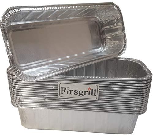 Firsgrill (18-Pack) Compatible for Weber Model 6498 & 6417 drip pan Liner Aluminum BBQ 11" L*5" W*2.5" D Drip Pans Grill Grease Trays Foil Pan Smoke Fire and Summit Grills