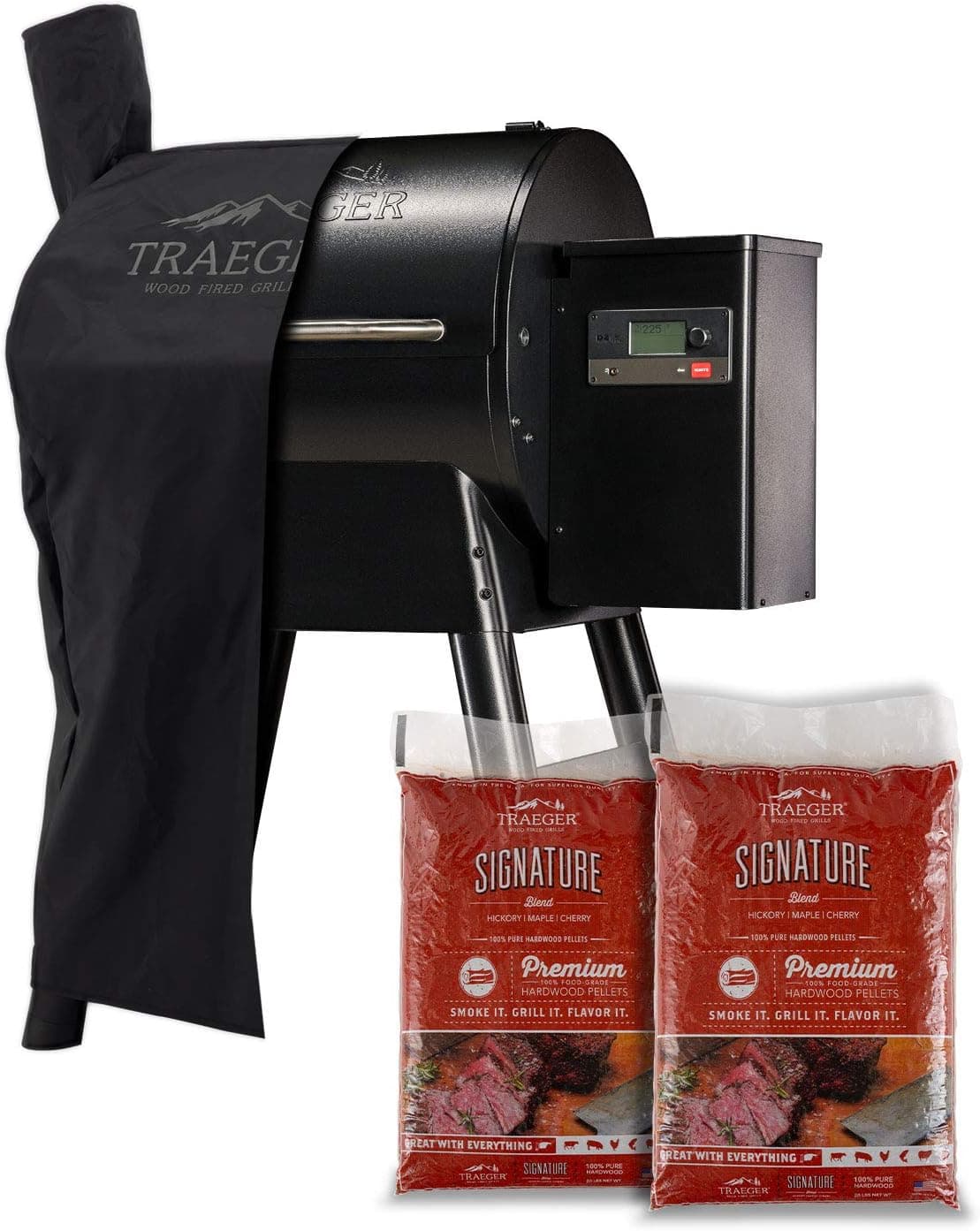 Traeger Pro Series 575 Wood Pellet Grill with Alexa and WiFIRE, Black