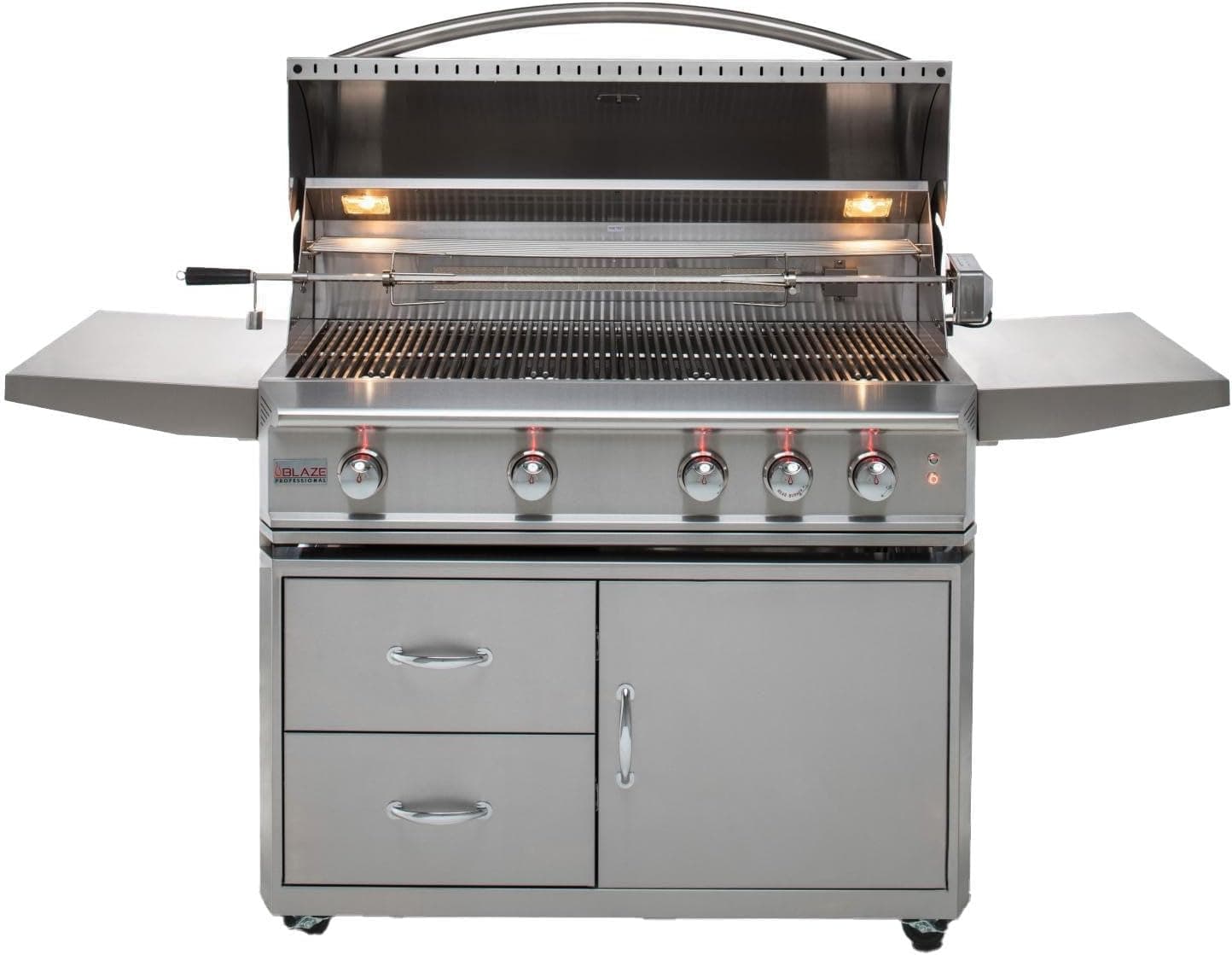 Blaze 44" 4-Burner Natural Gas Built-in Grill w/ Rear Infrared Burner BLZ-4PRO-NG