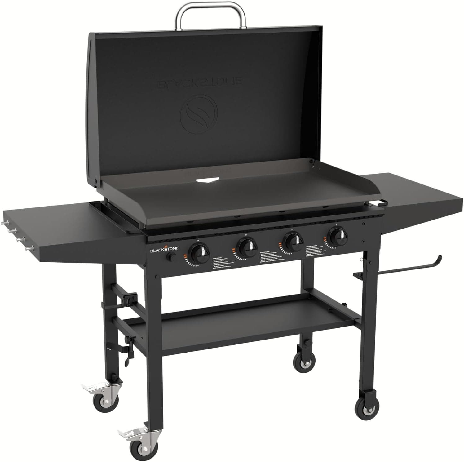 Blackstone 36 Inch Gas Griddle with Hood Cooking Station, 4 Burner