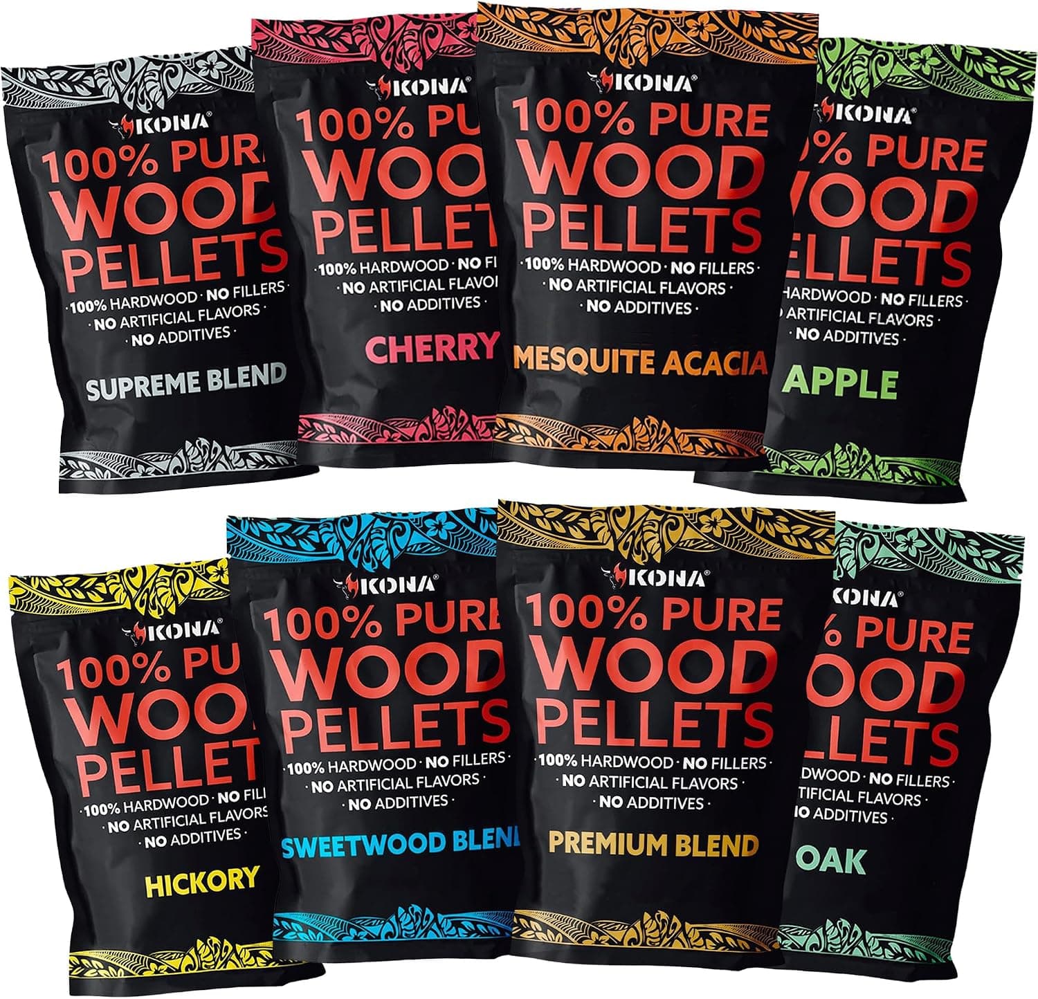 8 Pack 1 lb Smoker Pellets Variety Pack (Ninja Woodfire)