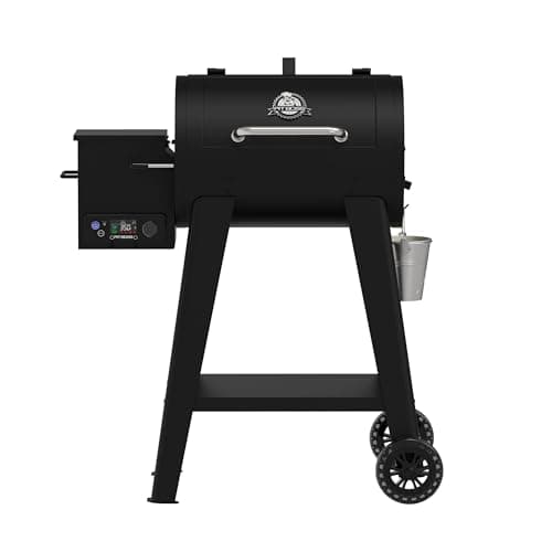 Pit Boss 500 FB2 Series Wood Pellet Grill & Smoker with Flame Broiler and LCD Digital Controller, 518-Sq. In. Cooking Space, 180°F to 500°F Temperature Range, Meat Probe, 5 lb. Pellet Hopper, Black