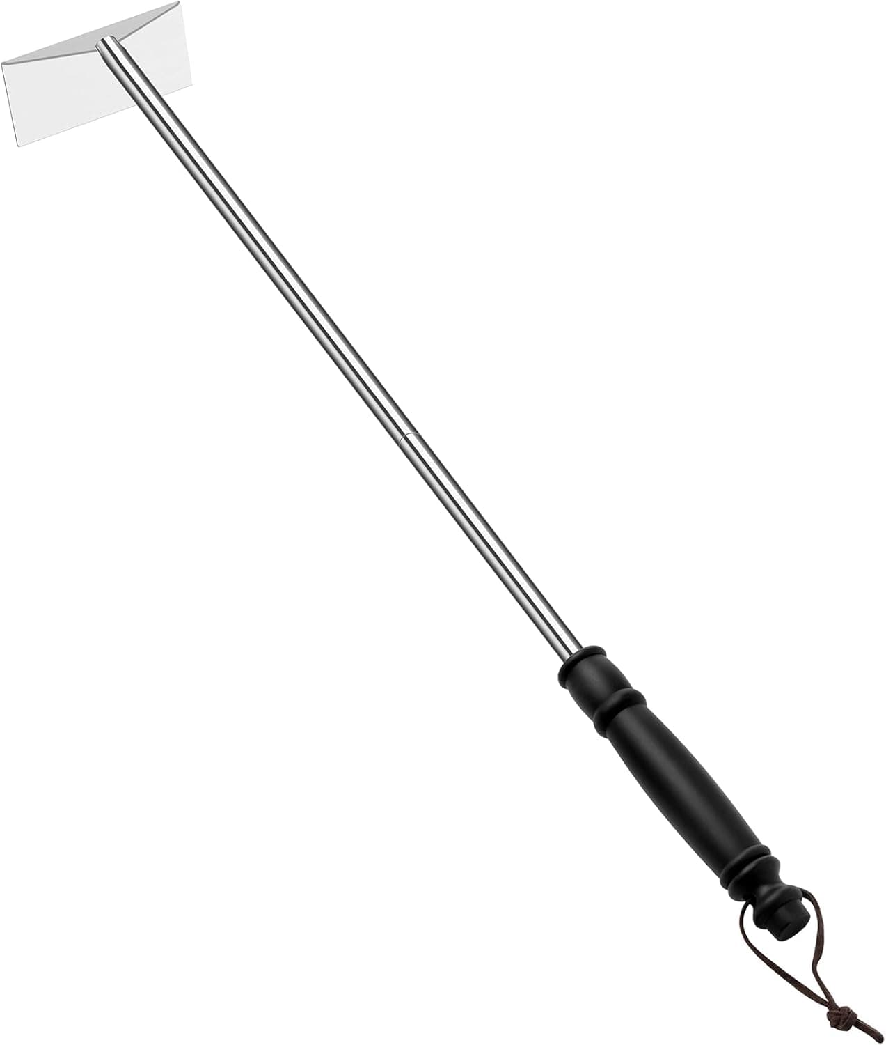 Grilliance Charcoal Grill Ash Rake Hoe, Stainless Steel BBQ Cleaner Poker Scraper for Smoker, Kamado