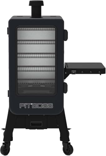 Pit Boss Navigator 3-Series WiFi & Bluetooth Wood Pellet Vertical Smoker with LCD Digital Controller, 1,118-Sq. In. 5-Rack Cooking Space, 130°F to 420°F Temp Range, Meat Probe, 50 lb. Pellet Hopper