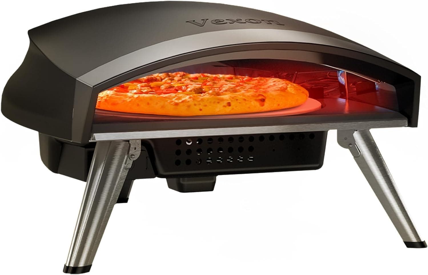 VEXON 16 Gas Pizza Oven, Propane Portable Countertop, 60 Seconds
