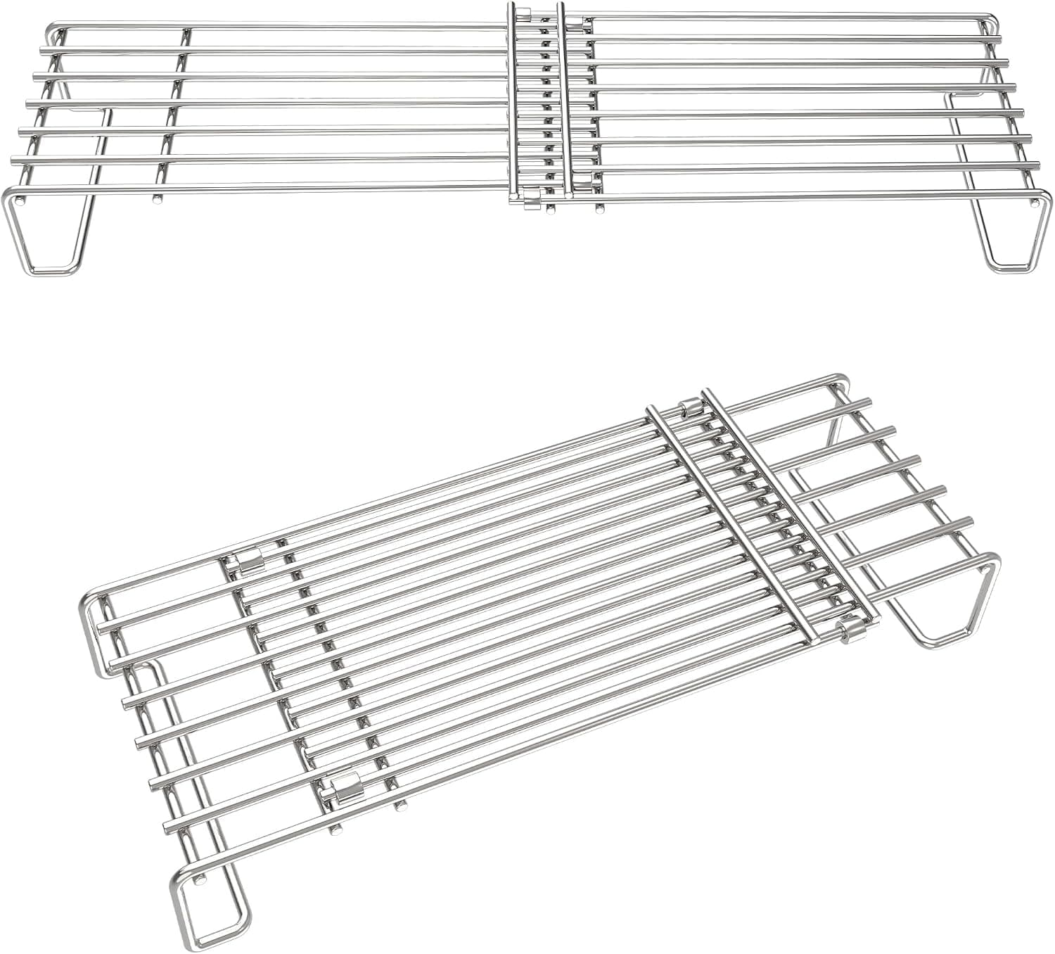 DELSbbq Universal Adjustable Grill Warming Rack, Expandable 15.5 to 20.9 in